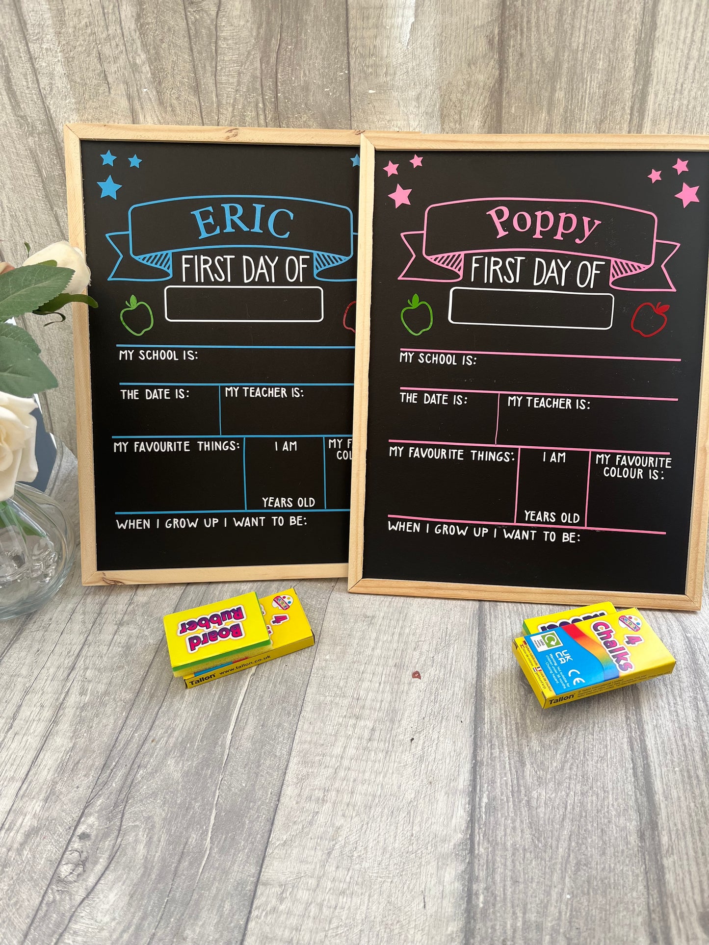 First Day At Nursery chalk board Frame, First Day At School Frame, My First Day of school