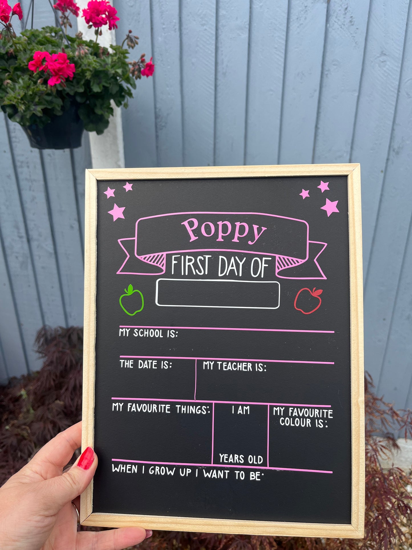 First Day At Nursery chalk board Frame, First Day At School Frame, My First Day of school