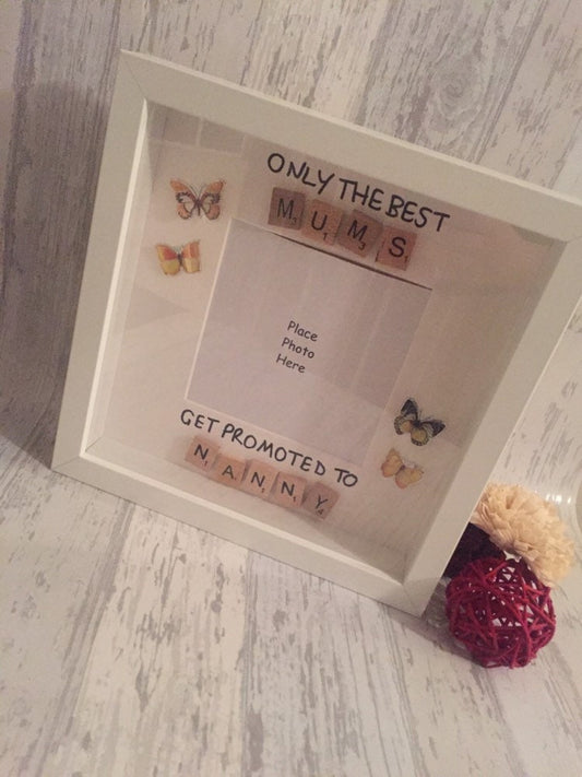 Gift For Nan, Gift for Nanny,Personalised Present for Nan, Scrabble box frame, Christmas Gift, Mother’s Day gift