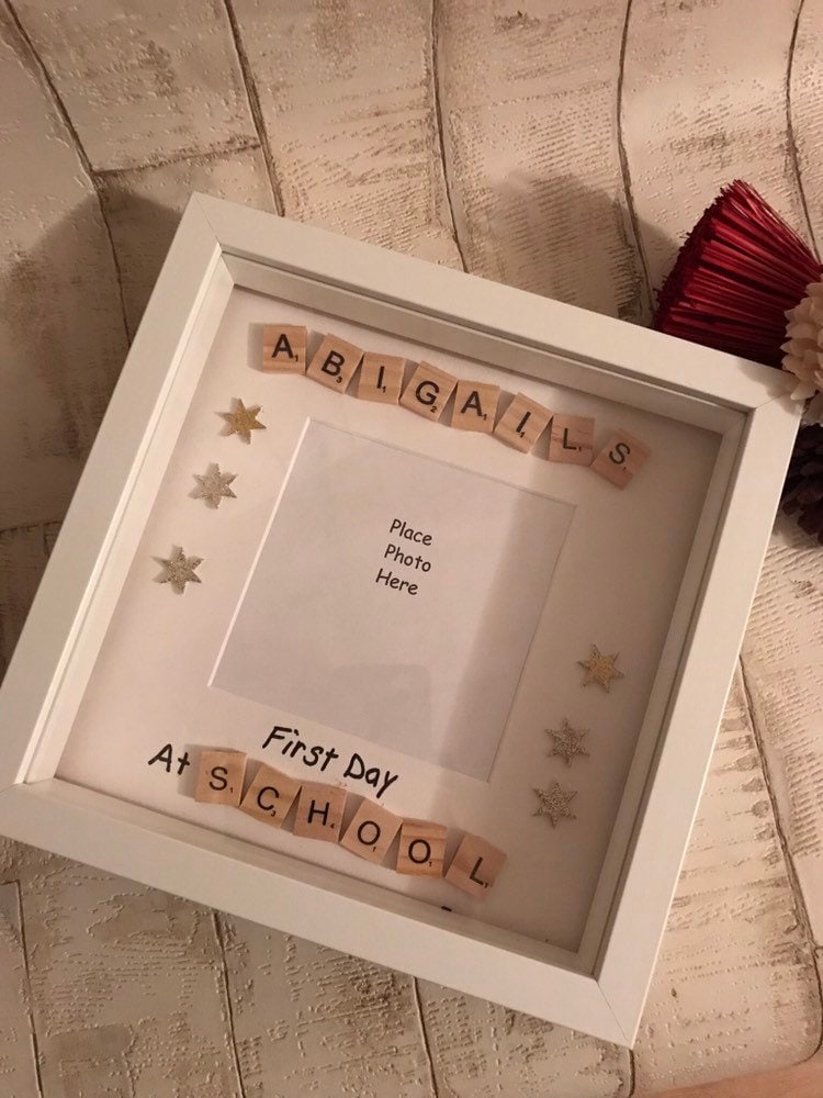 First Day At Nursery Box Frame, First Day At School Frame, Back to school Frame
