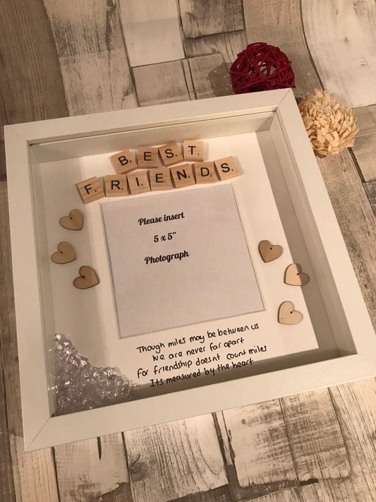 Best friend Gift, friend scrabble frame, good friends, special friend gift, personalised best friend frame,Present for best friend,