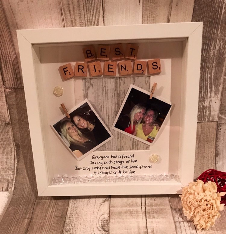 Best friend Gift, friend scrabble frame, good friends, special friend gift, personalised best friend frame,Present for best friend, (Copy)