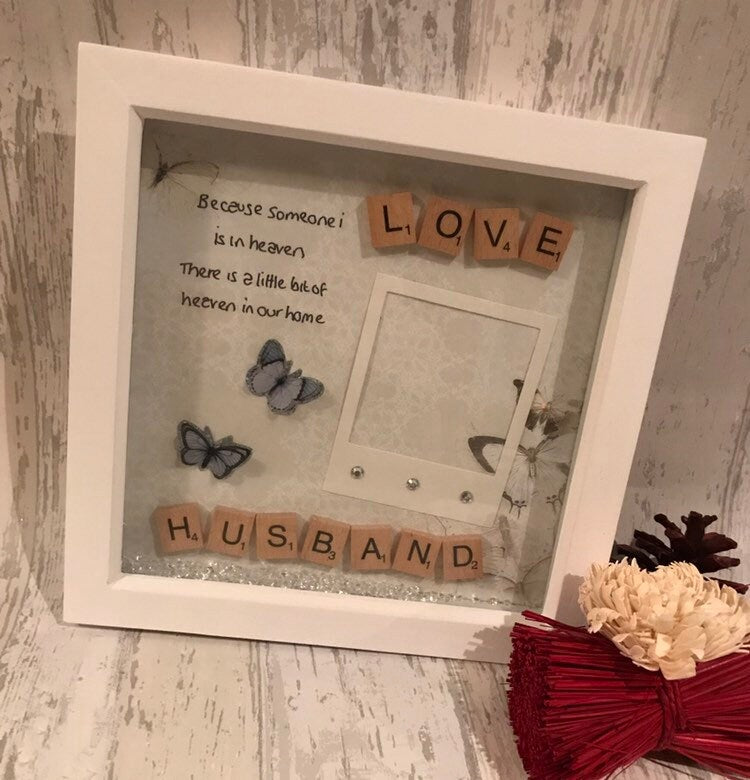 Because someone i love is in heaven, Memorial frame,Memerial Gift,Wedding or Home Personalised Frame