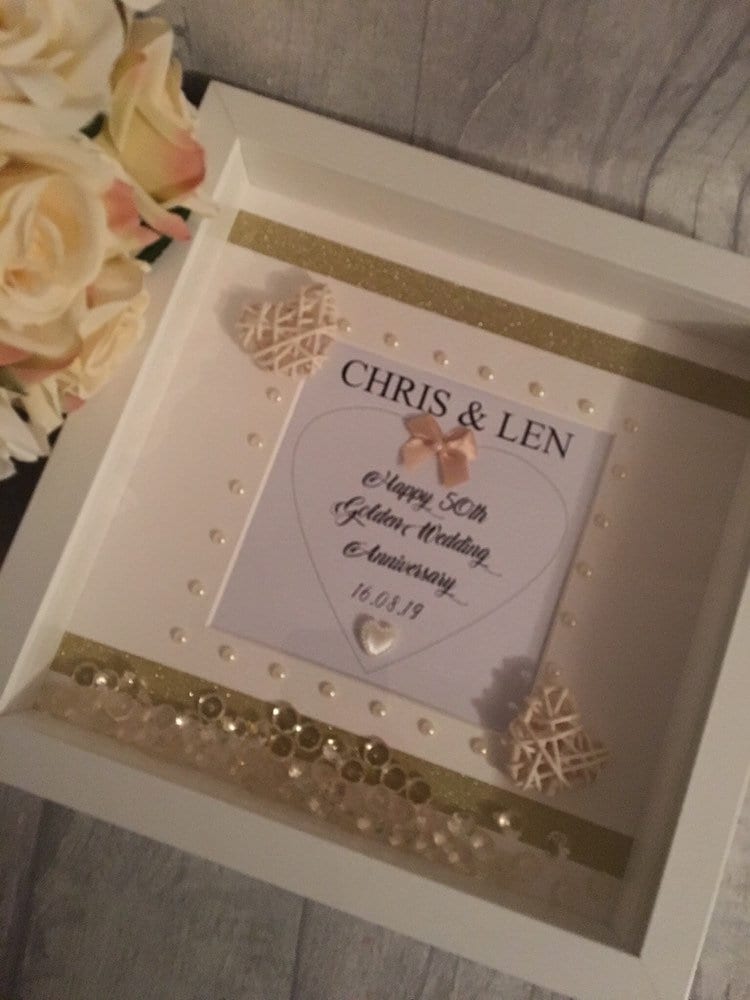 Wedding Anniversary gift, First anniversary frame, 50th wedding anniversary