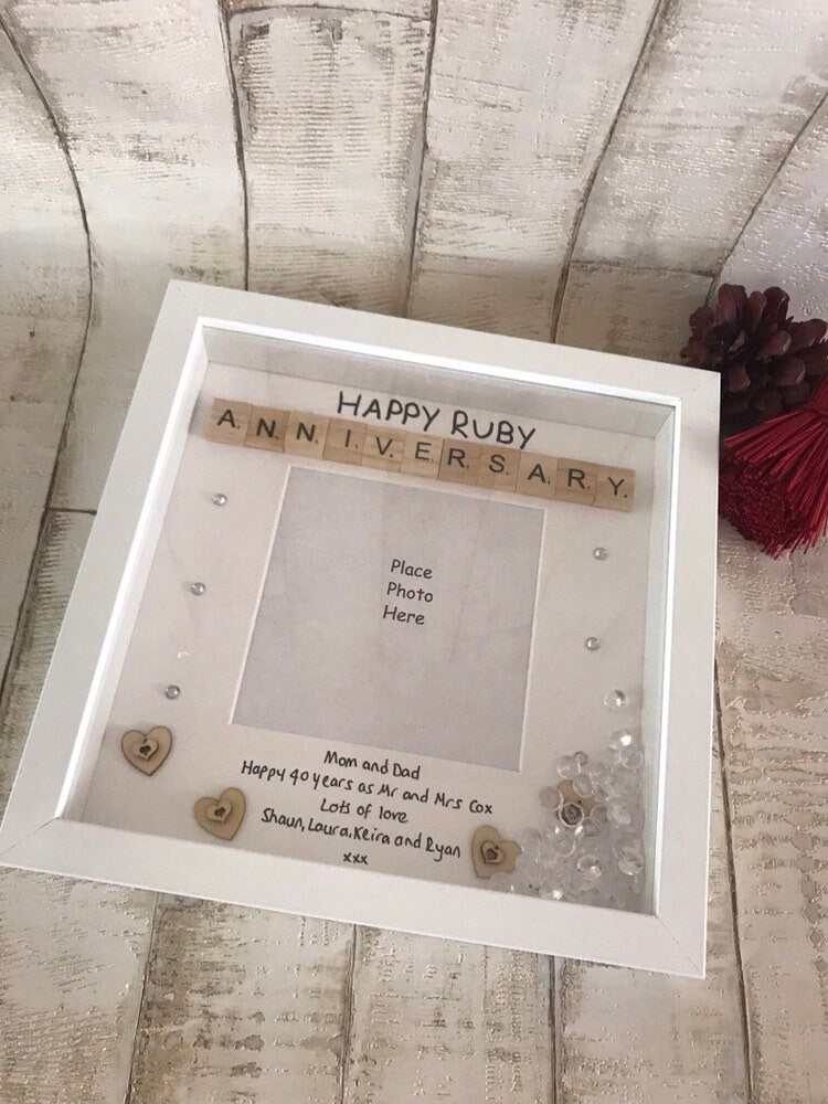 Wedding Anniversary gift, First anniversary frame, 50th wedding anniversary