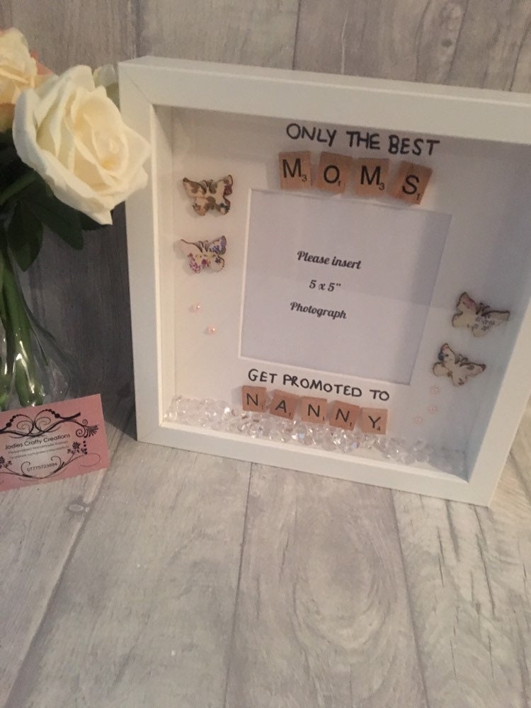 Gift For Nan, Gift for Nanny,Personalised Present for Nan, Scrabble box frame, Christmas Gift, Mother’s Day gift