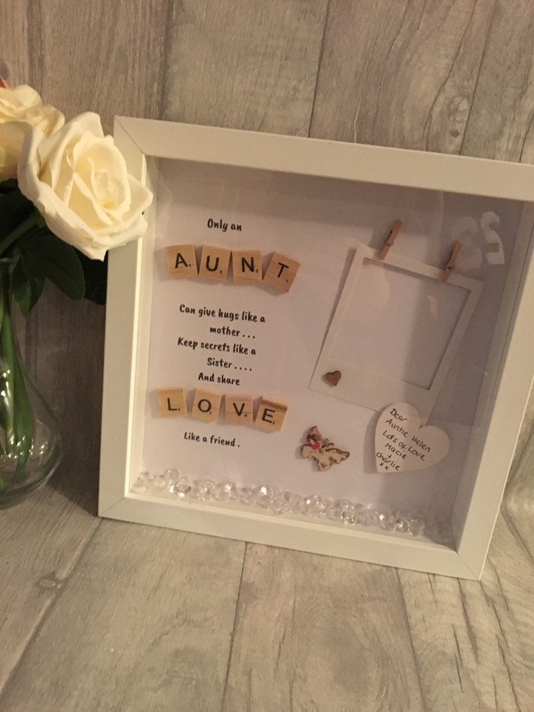 Personalised frame for Auntie / personalised Auntie gift , Special Auntie gift, Aunty Gift