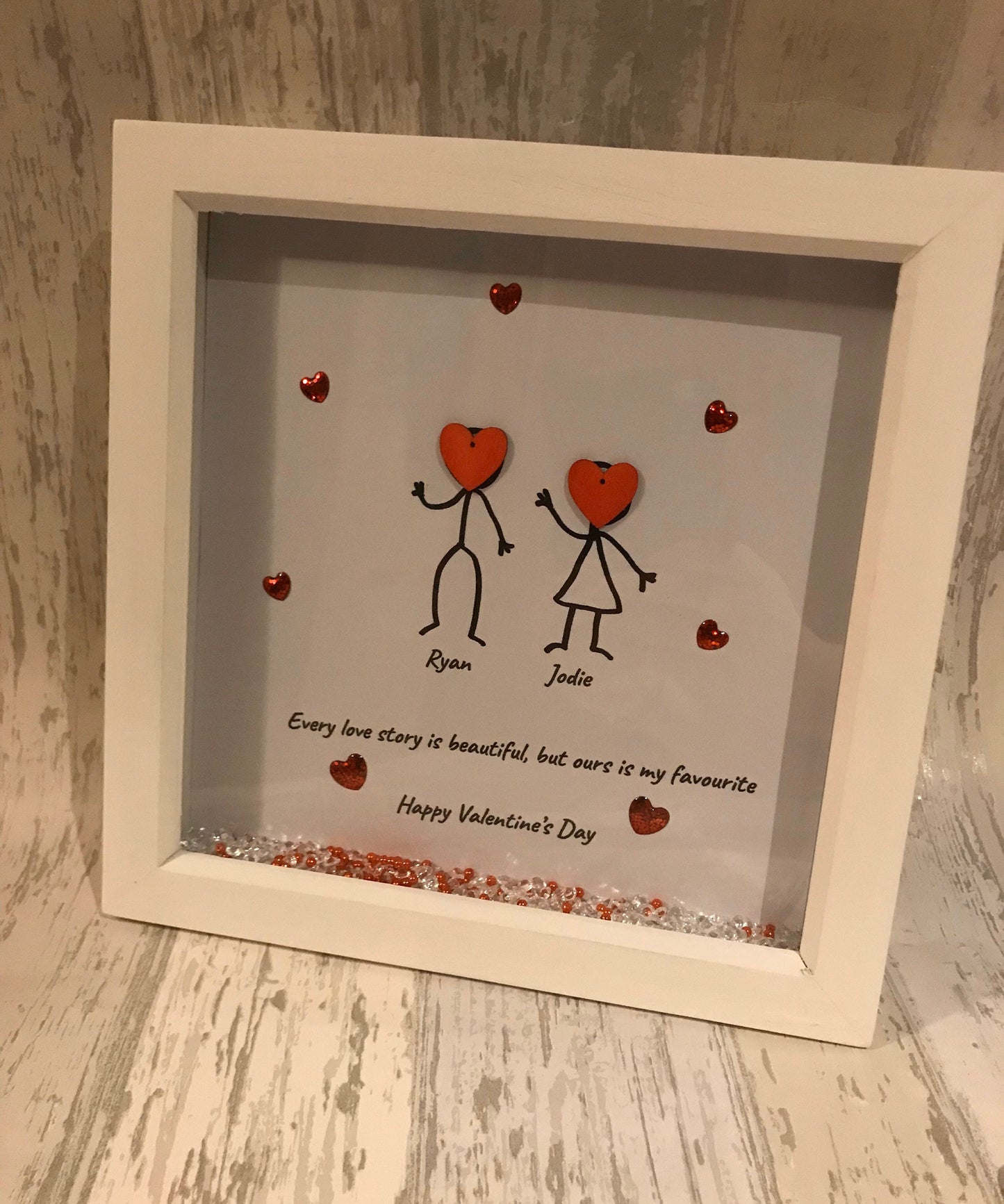 Valentine’s Day scrabble frame, Birthday gift for partner, valentines gift For Husband, Present for Girlfriend,gift for him and her,love day