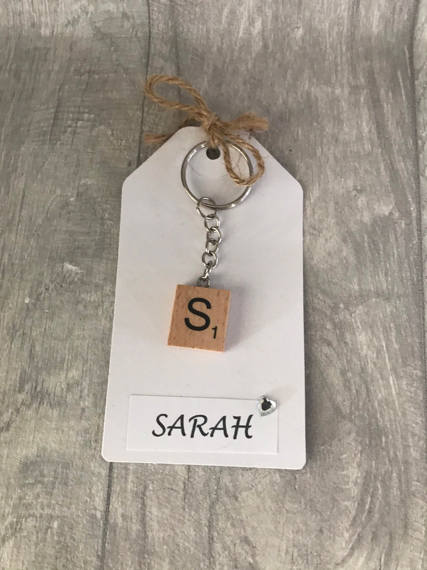Scrabble letter keychain, scrabble keyring, Mother’s Day gift