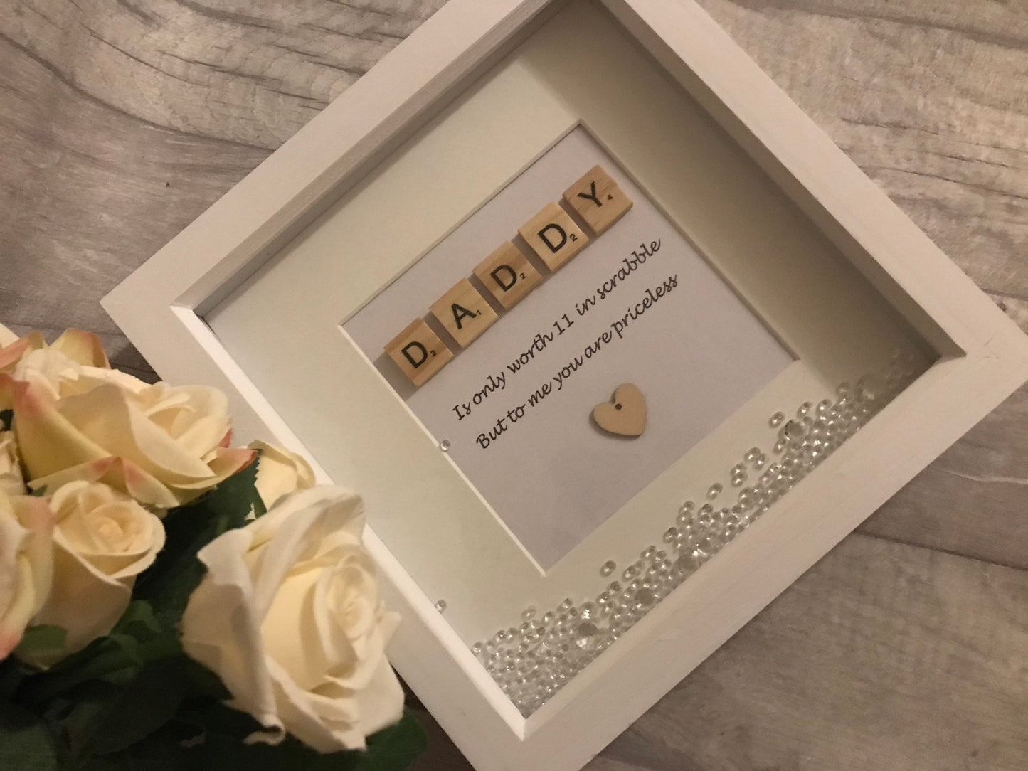 Personalised Scrabble Frame for daddy, Gift for dad, Father’s Day Gift, Scrabble Box Frame