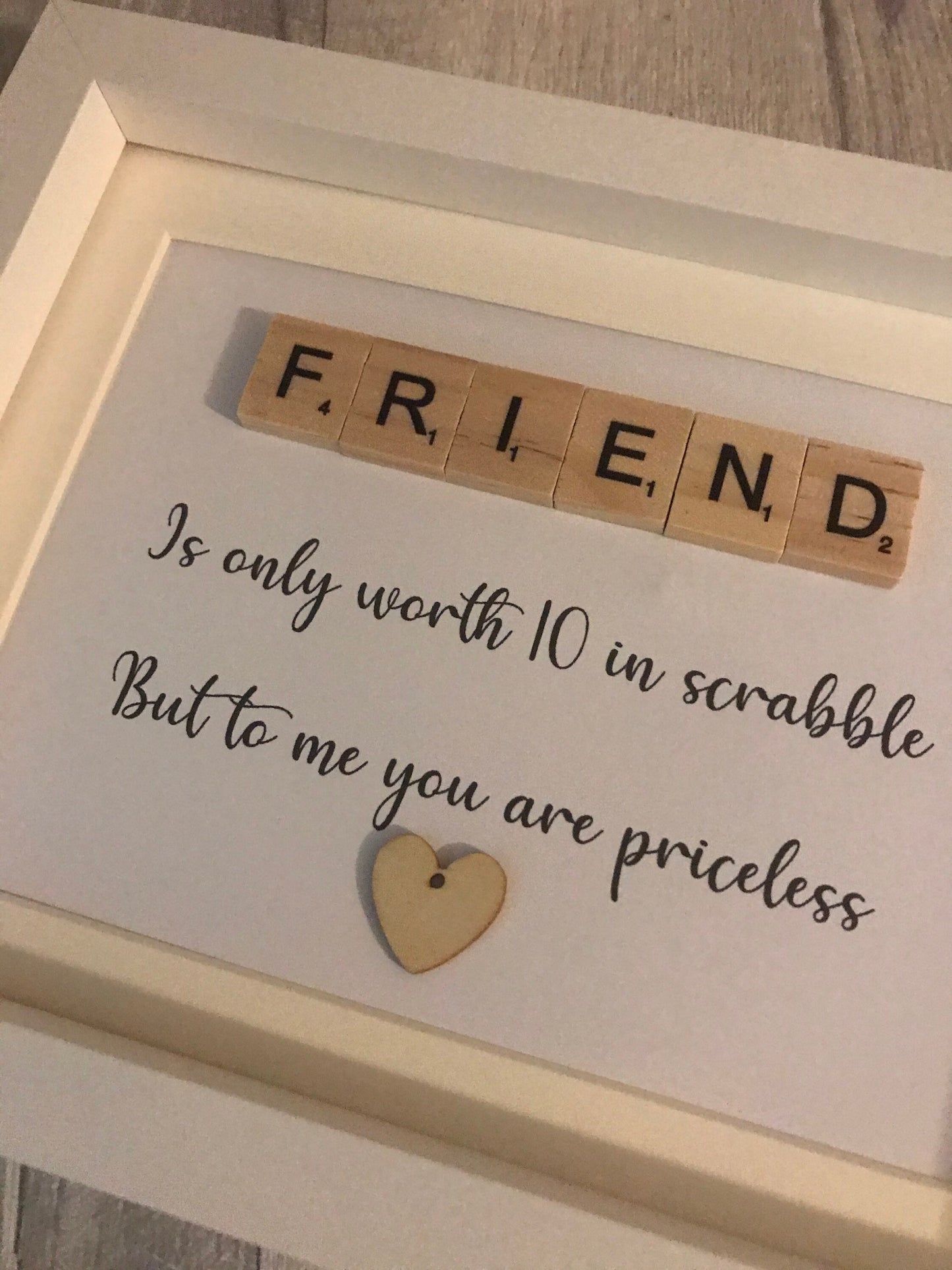 Friend scrabble frame, Gift for friend , personalised gift for friend, best friend gift