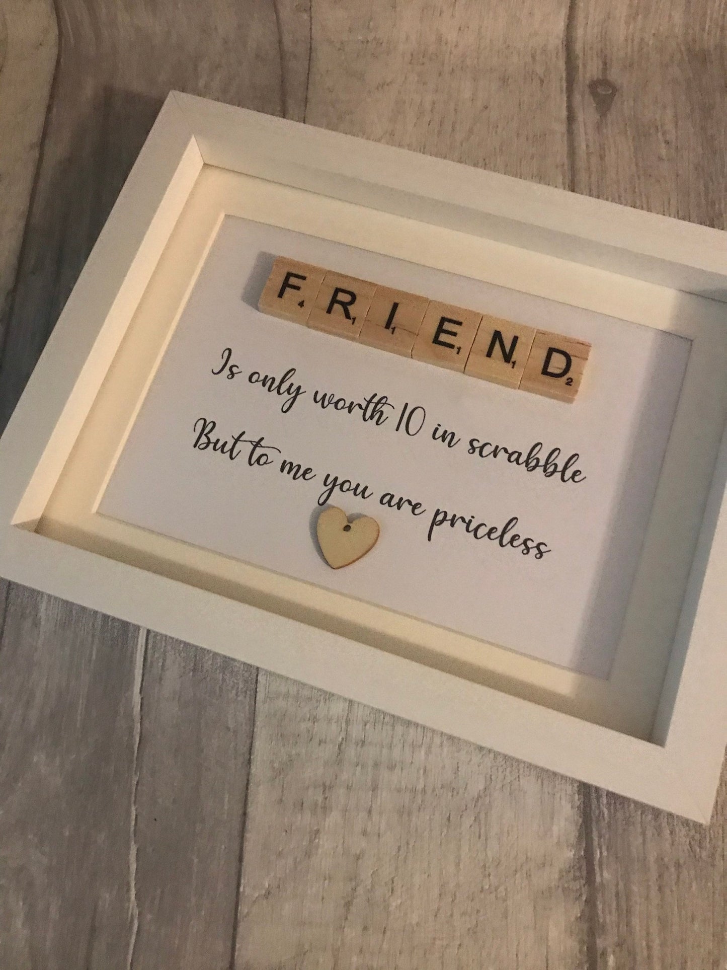Friend scrabble frame, Gift for friend , personalised gift for friend, best friend gift