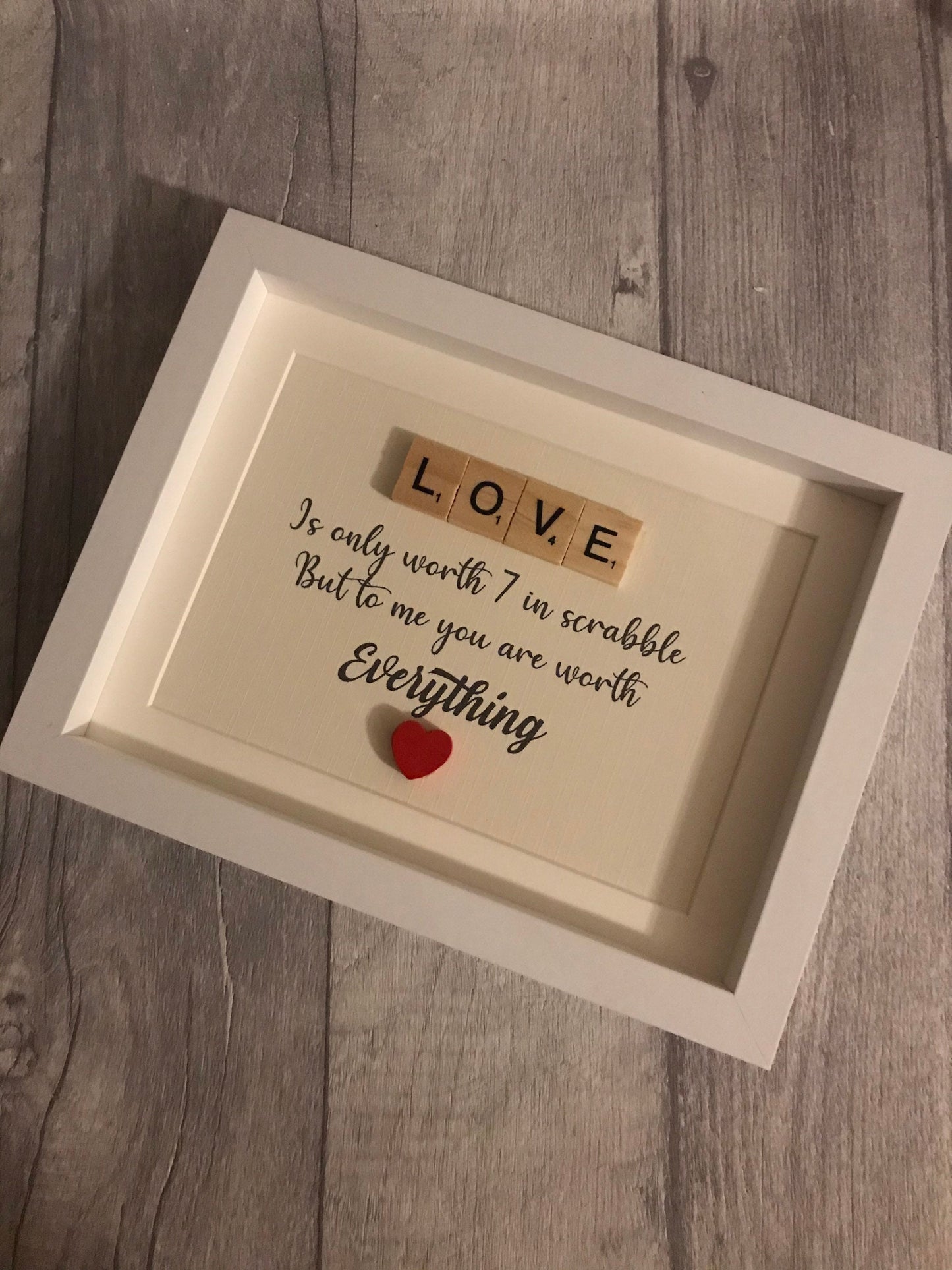 Valentine’s Day gift, love frame, I love you, Gift for her, Gift for him