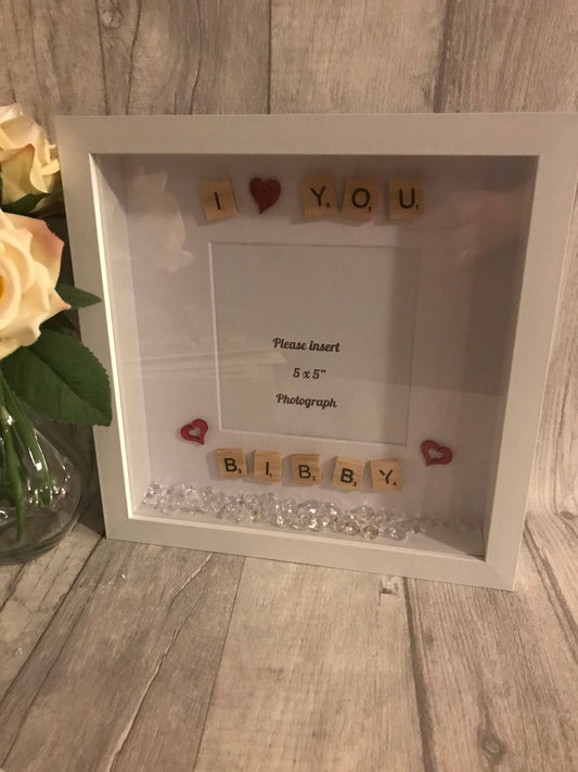Valentine’s Day scrabble frame, Birthday gift for partner, valentines gift For Husband, Present for Girlfriend,gift for him and her,love day