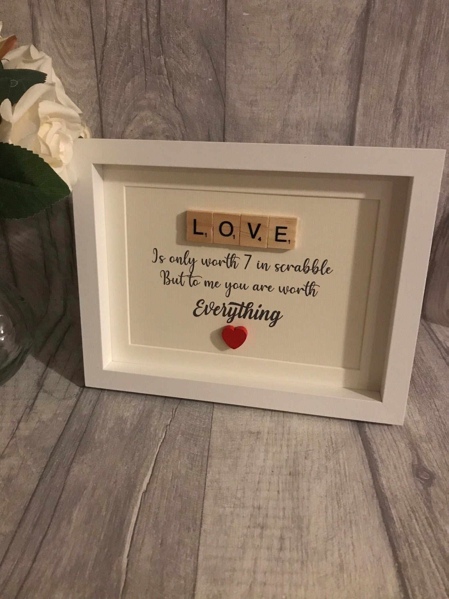 Valentine’s Day gift, love frame, I love you, Gift for her, Gift for him