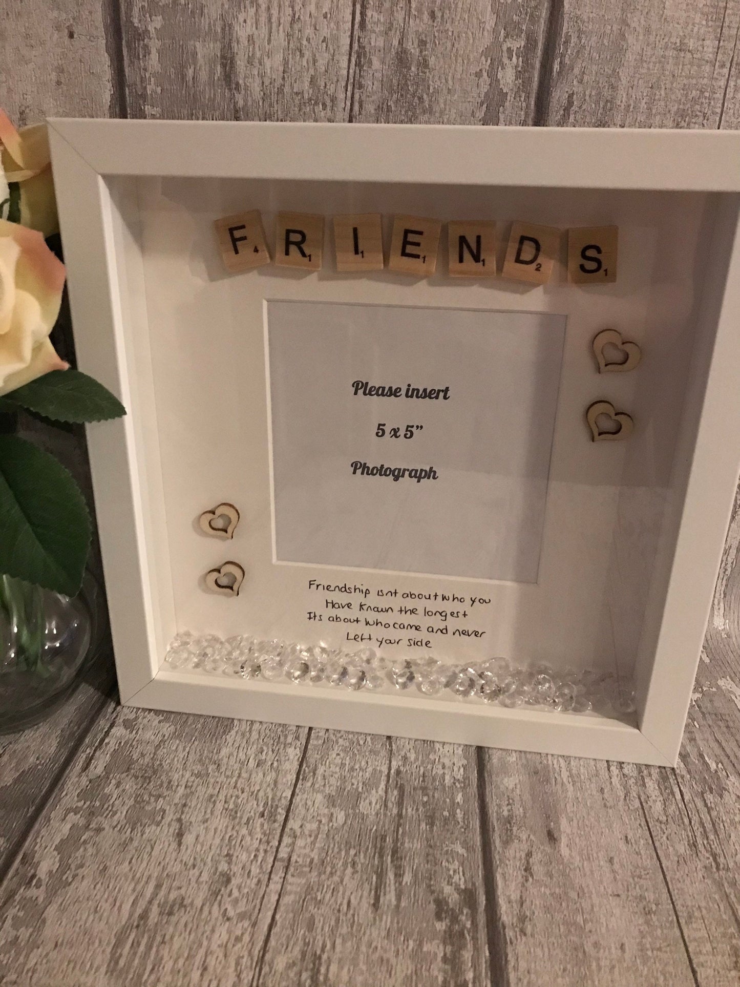 Best friend Gift, friend scrabble frame, good friends, special friend gift, personalised best friend frame,Present for best friend, (Copy)
