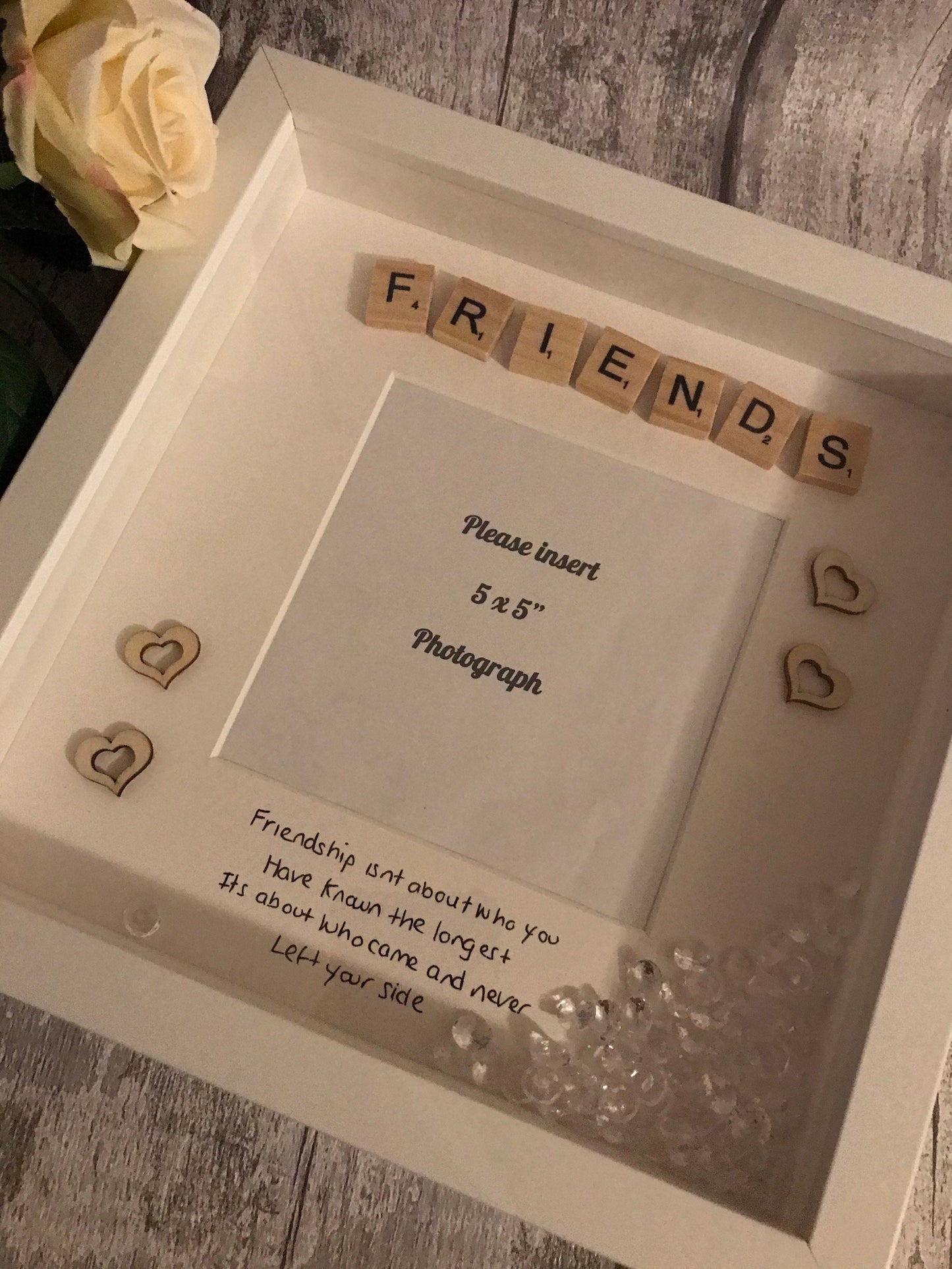 Best friend Gift, friend scrabble frame, good friends, special friend gift, personalised best friend frame,Present for best friend, (Copy)