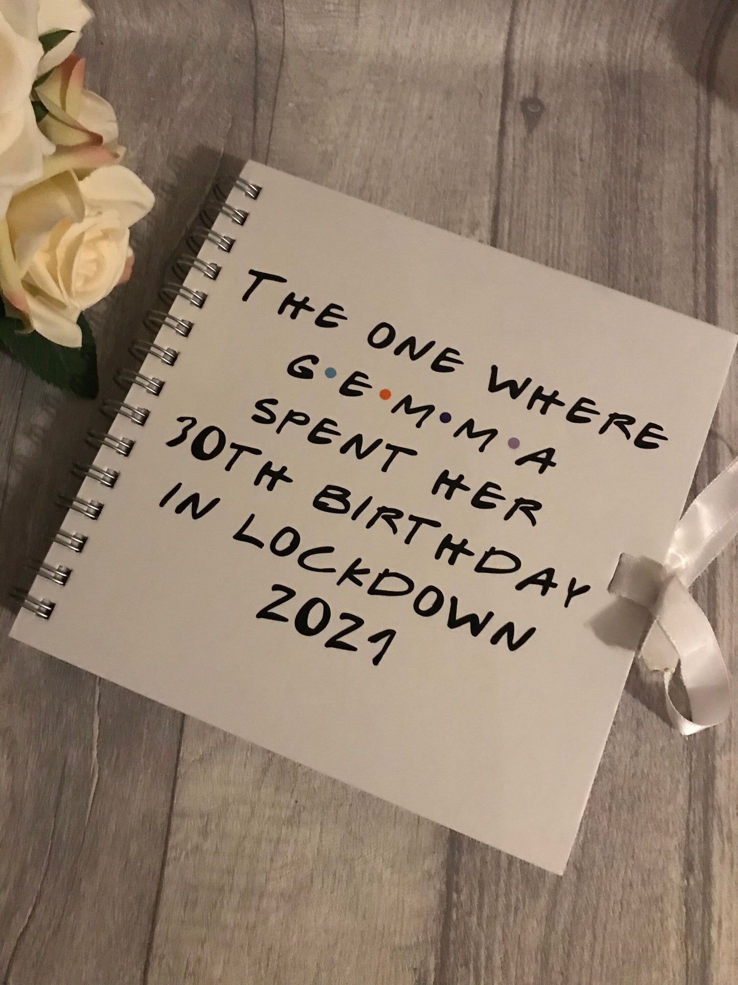 Personalised scrapbook| Special birthday scrapbook | 40th Photo album | Gift for friend | Milestone birthday keepsake |