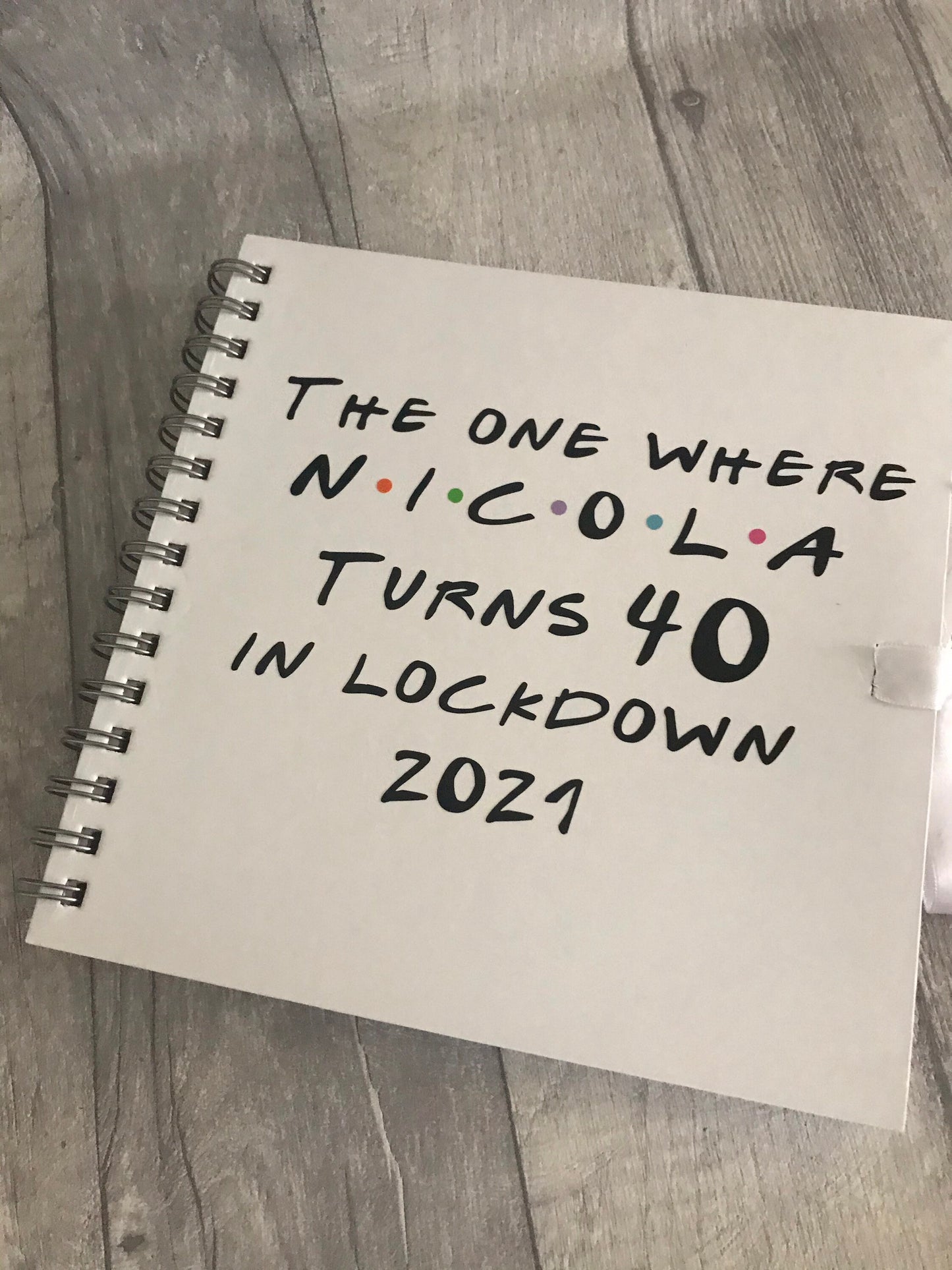 Personalised scrapbook| Special birthday scrapbook | 40th Photo album | Gift for friend | Milestone birthday keepsake |