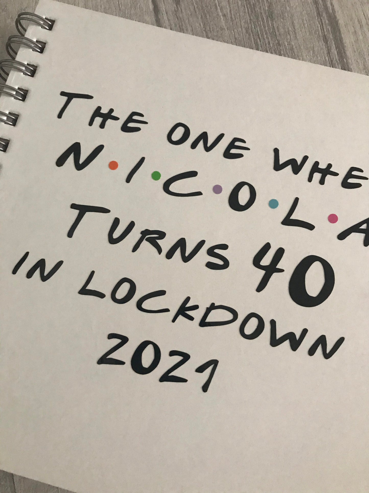 Personalised scrapbook| Special birthday scrapbook | 40th Photo album | Gift for friend | Milestone birthday keepsake |