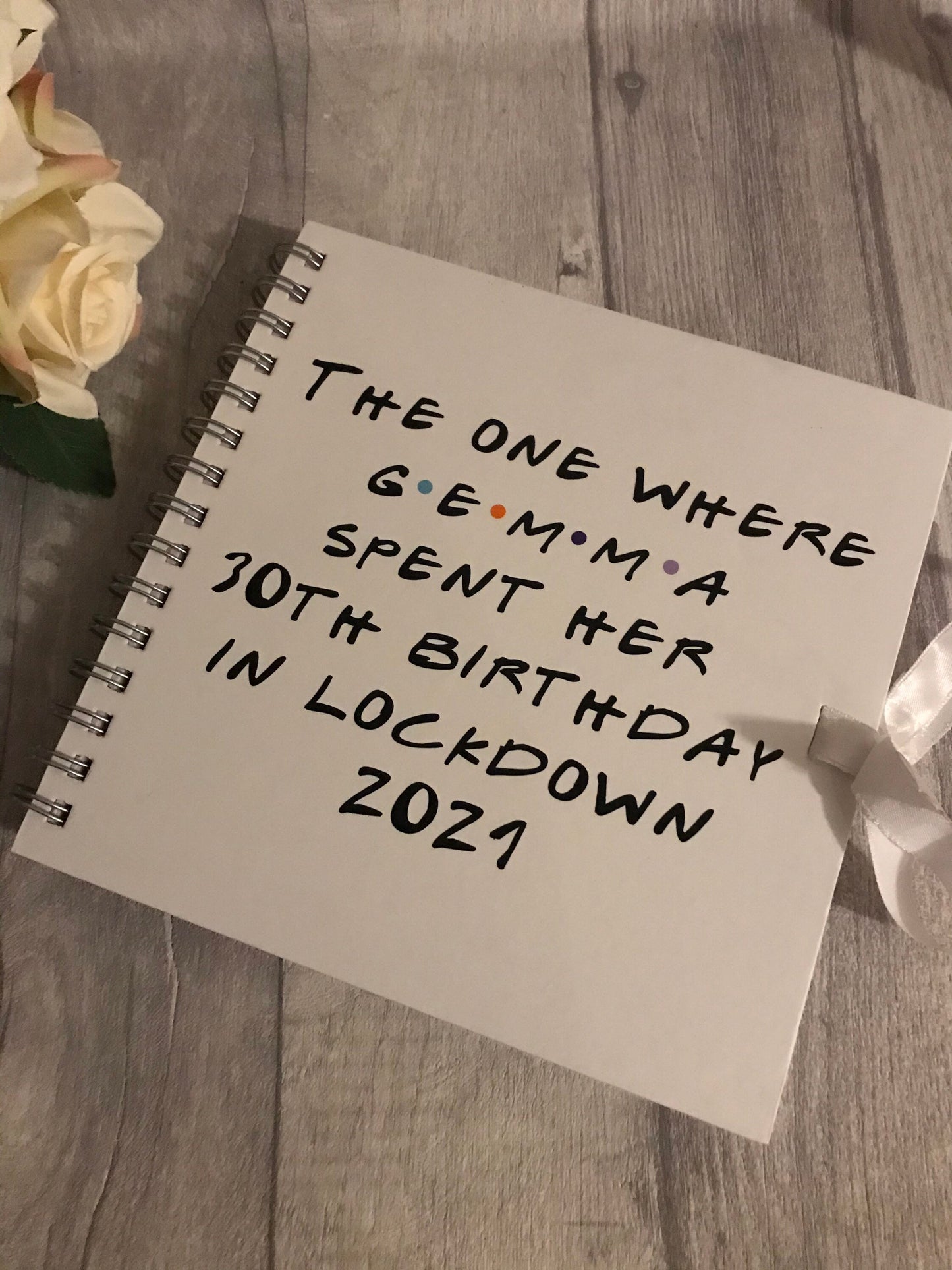 Personalised scrapbook| Special birthday scrapbook | 40th Photo album | Gift for friend | Milestone birthday keepsake |