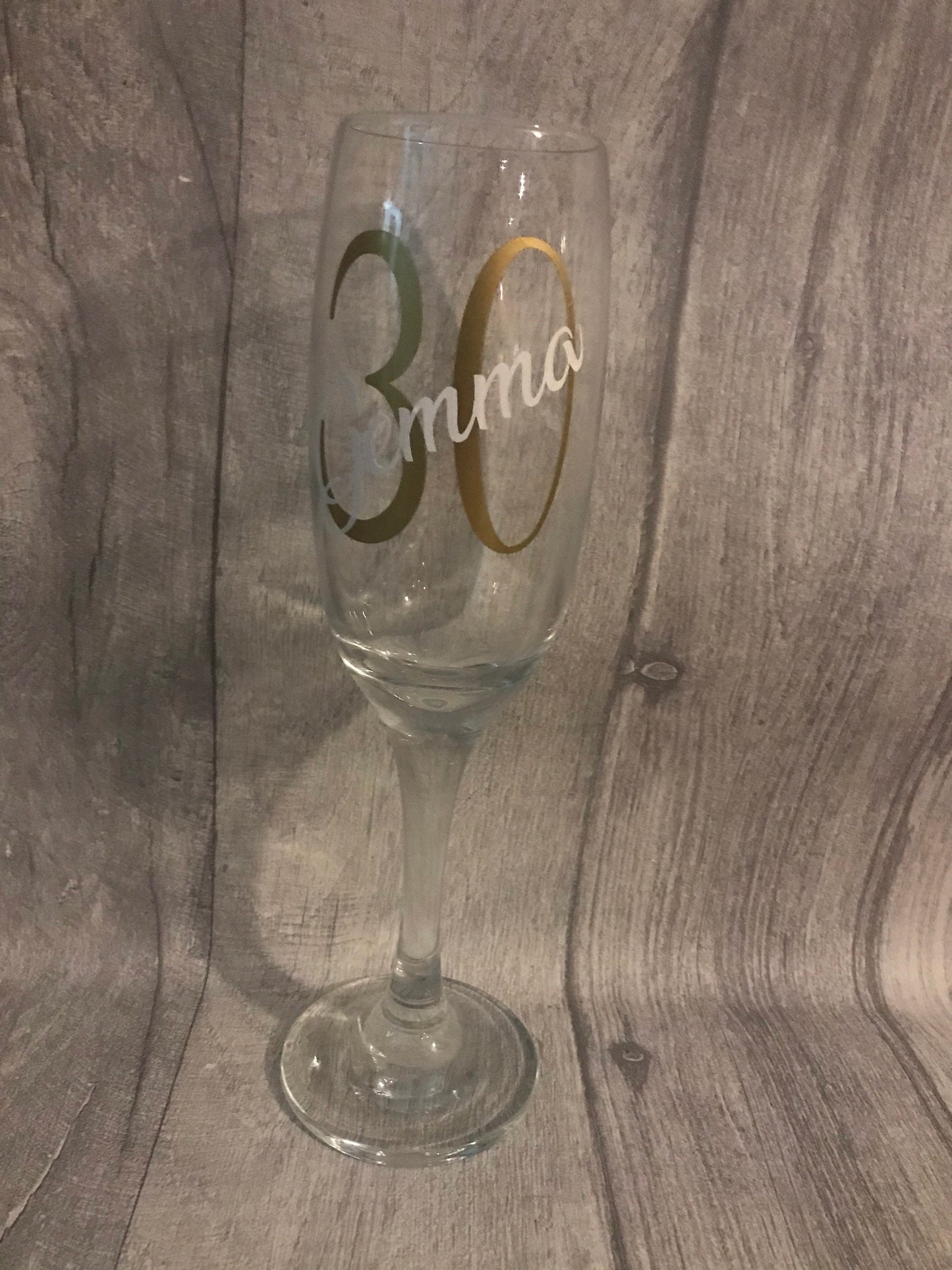 Personalised Prosecco/champagne flute, birthday gift for a friend, 40th birthday gift, 30th birthday gift