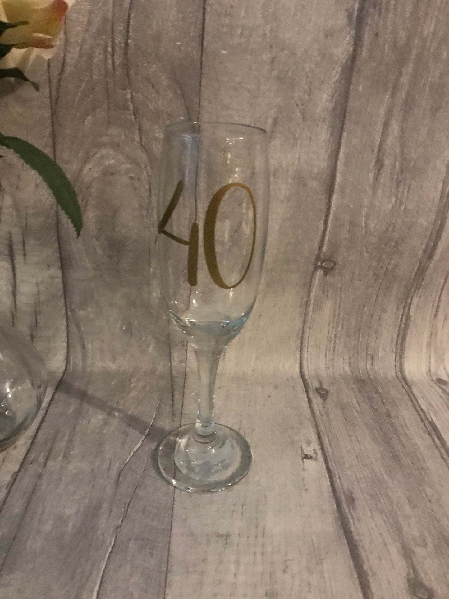 Personalised Prosecco/champagne flute, birthday gift for a friend, 40th birthday gift, 30th birthday gift
