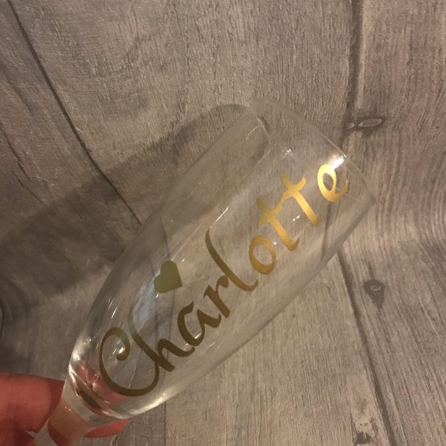 Personalised Prosecco/champagne flute, birthday gift for a friend, 40th birthday gift, 30th birthday gift