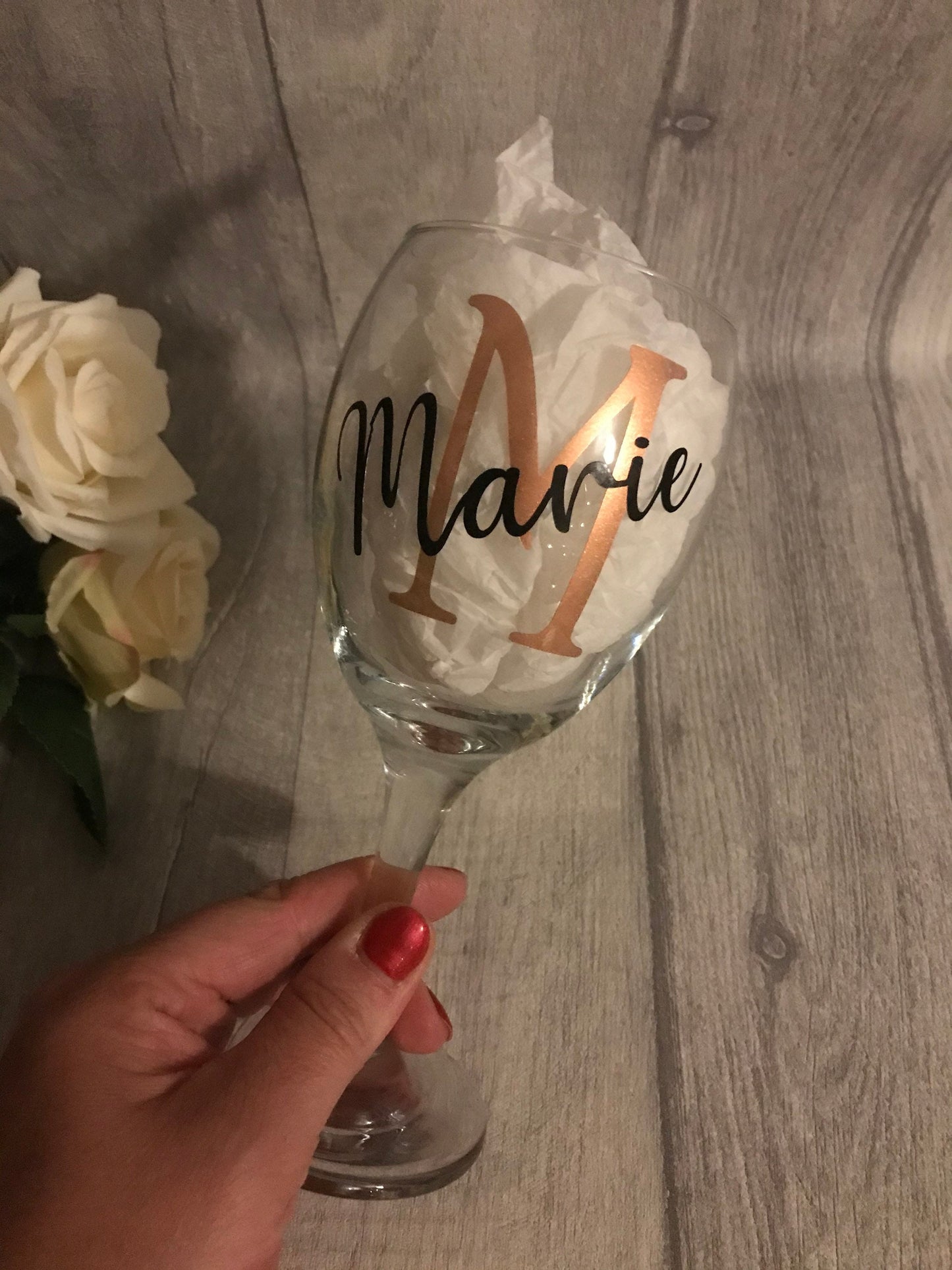 Personalised Wine Glass, birthday gift for a friend, 40th birthday gift, 30th birthday gift