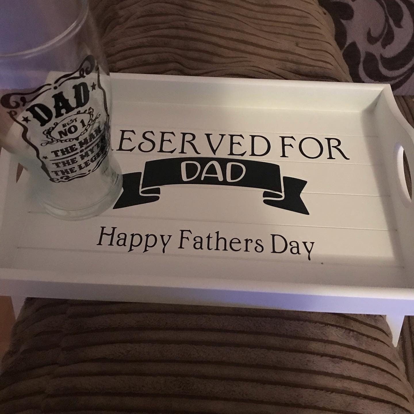 Personalised tray, Father’s Day tray , sofa tray , Father’s Day gift, gift for mom , gift for nan