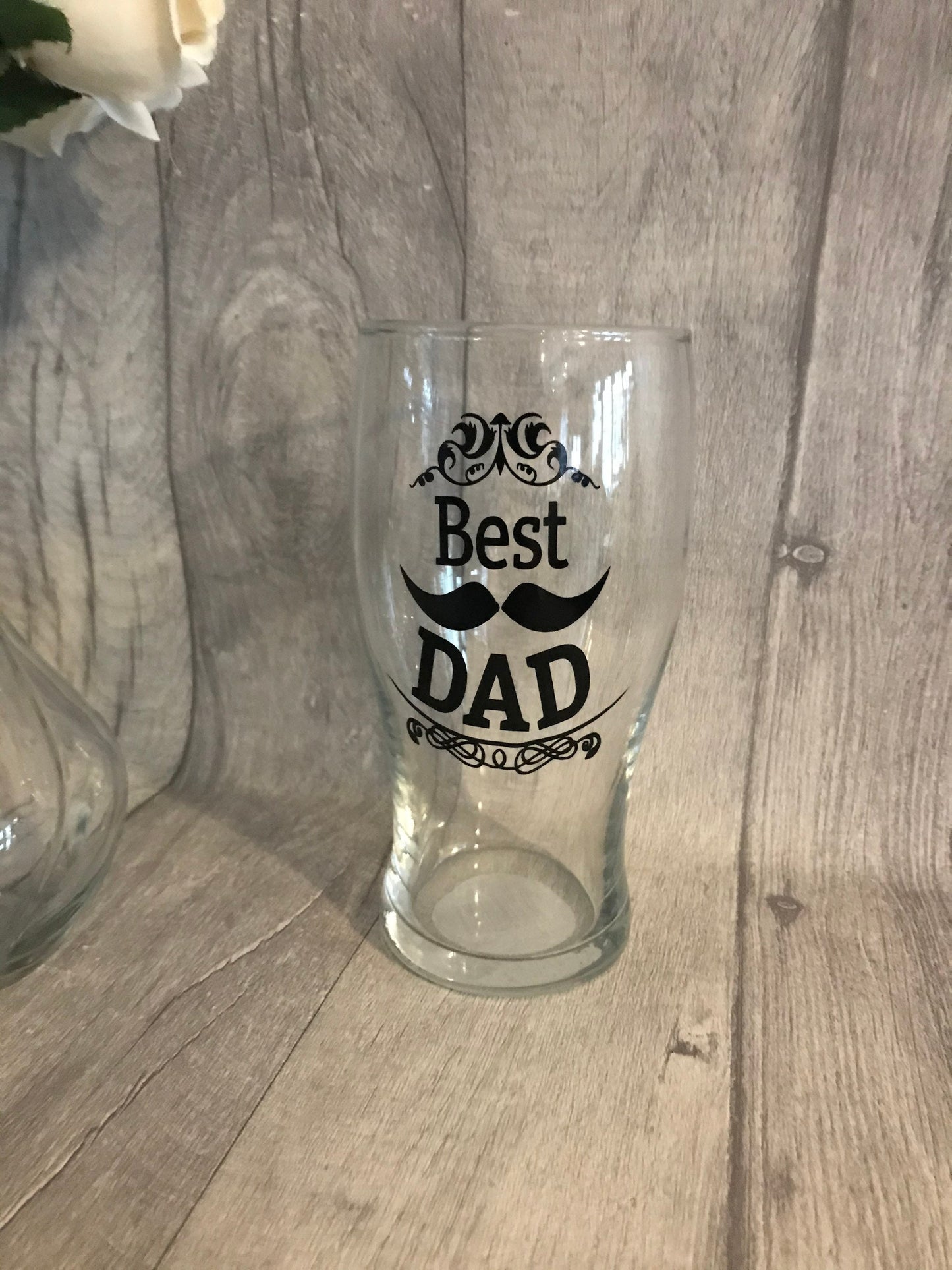 Personalised pint glass, personalised tumbler, Father’s Day gift, pint glass for dad, Daddy gift