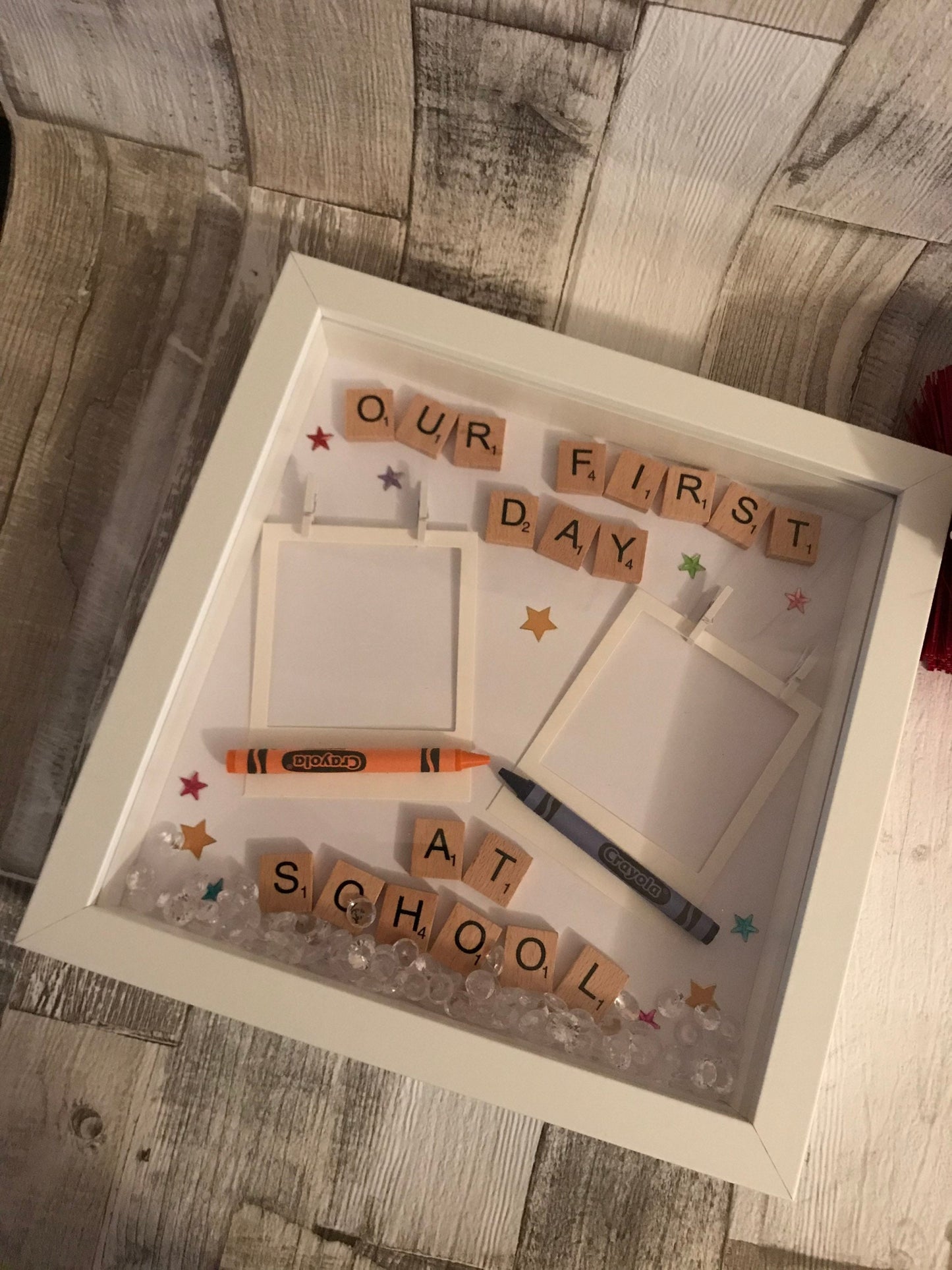 First Day At Nursery Scrabble Box Frame, First Day At School Frame, My First Day Scrabble Frame