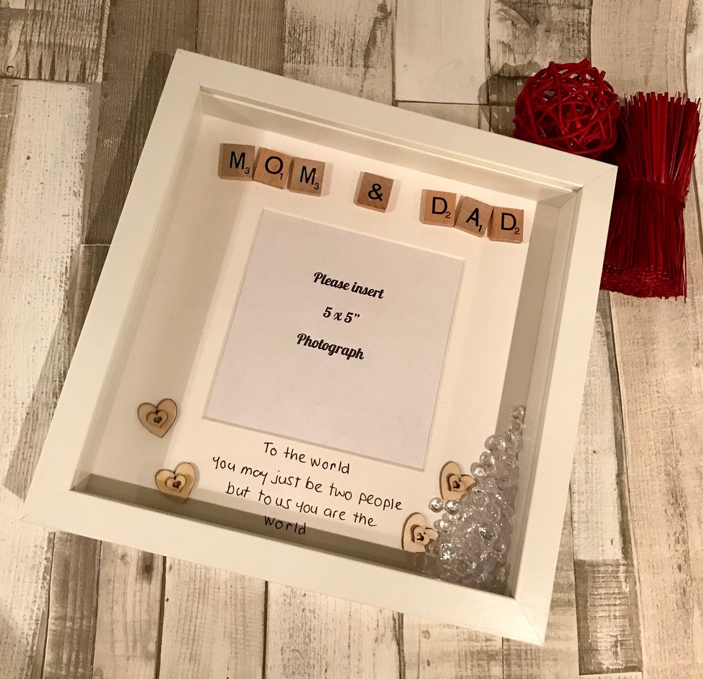 Mom and Dad Box, Mom and Dad gift, Personalised Mom and Dad Frame.