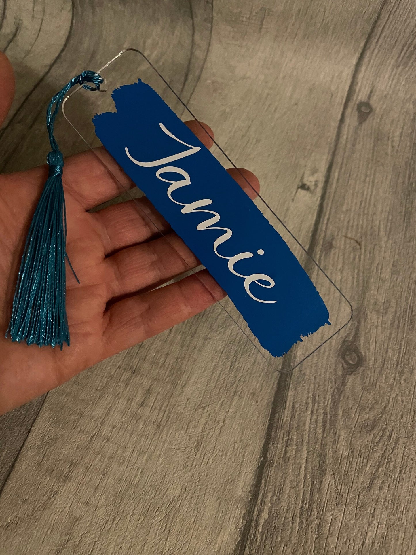 Personalised bookmark, acrylic bookmark, birthday gift