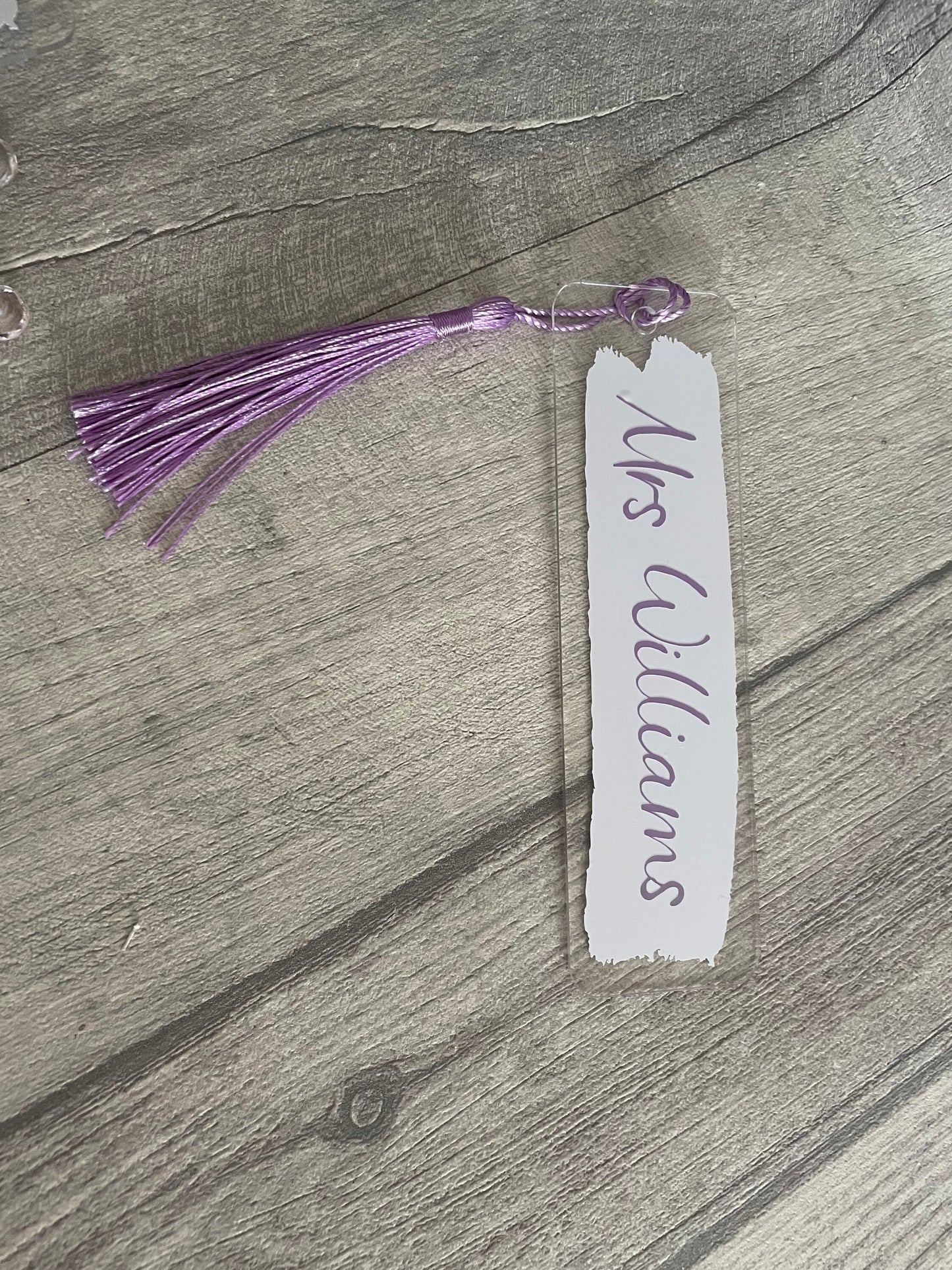 Personalised bookmark, acrylic bookmark, birthday gift