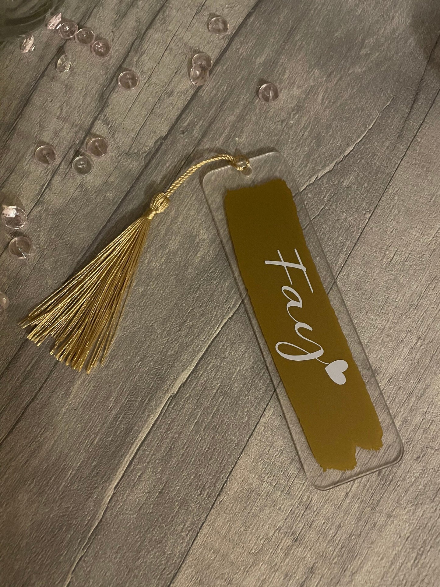 Personalised bookmark, acrylic bookmark, birthday gift