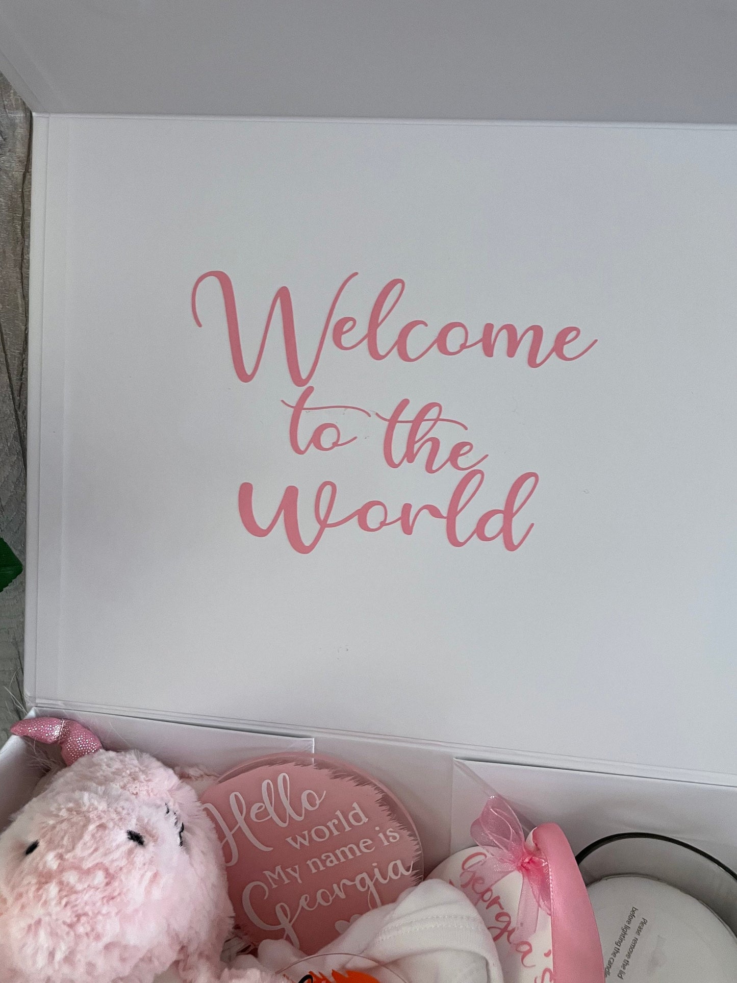 Personalised gift boxes, new baby gift boxes, new baby gift