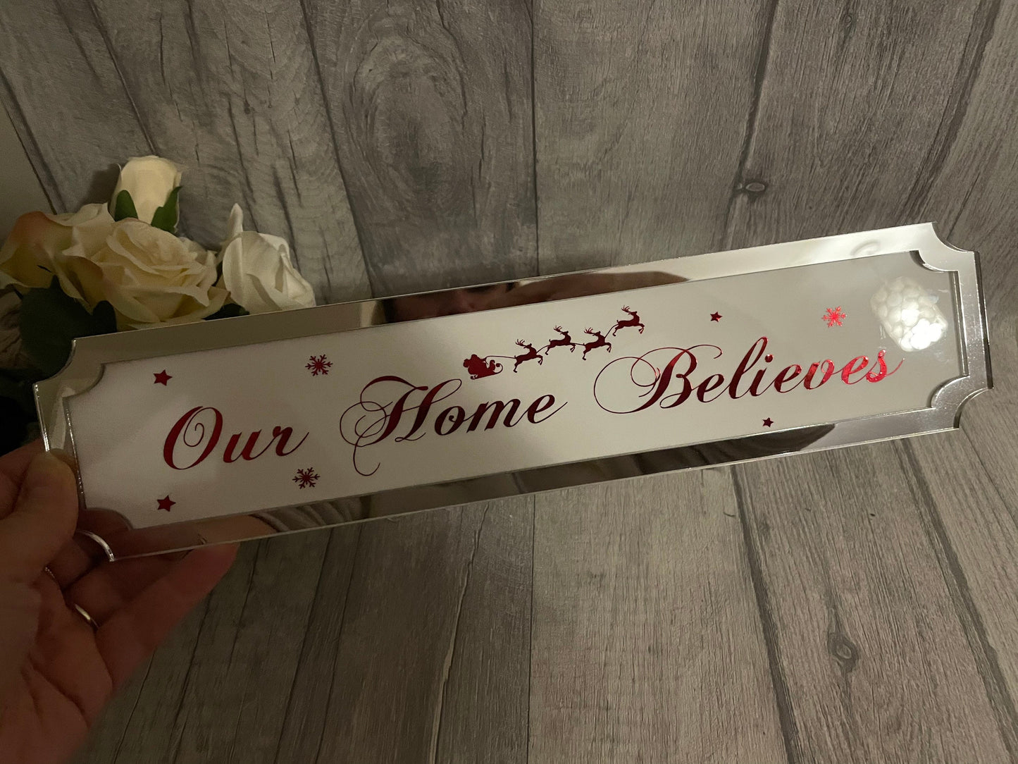 Personalised family sign, family plaque, Christmas street sign