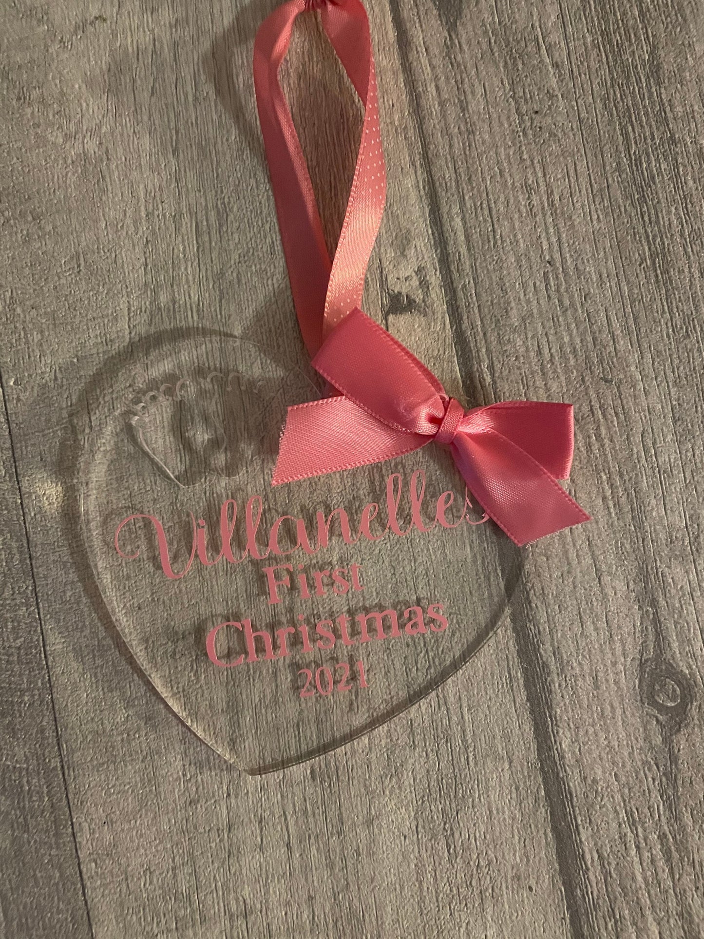 Personalised Baby’s first christmas bauble , christmas bauble, Christmas tree decoration