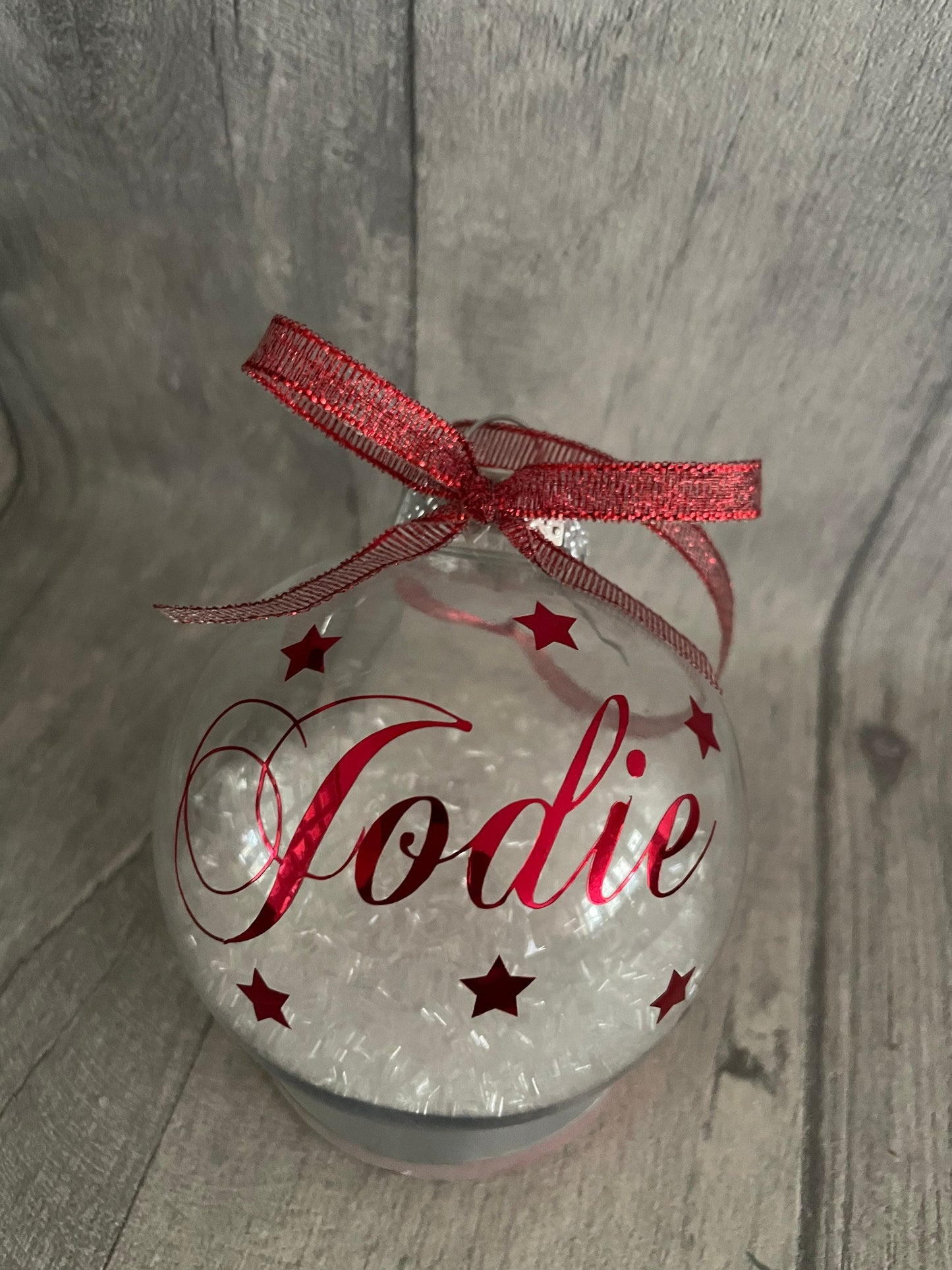 Personalised Name  bauble , christmas bauble, Christmas tree decoration