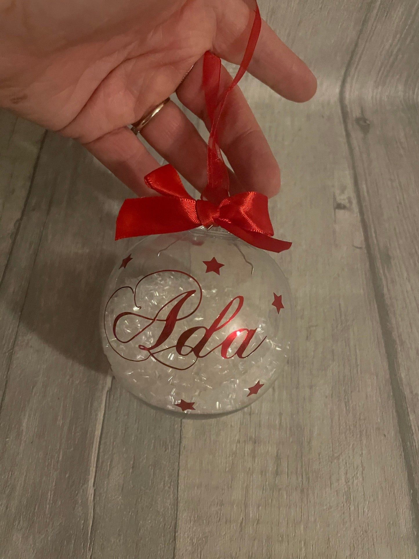 Personalised Name  bauble , christmas bauble, Christmas tree decoration