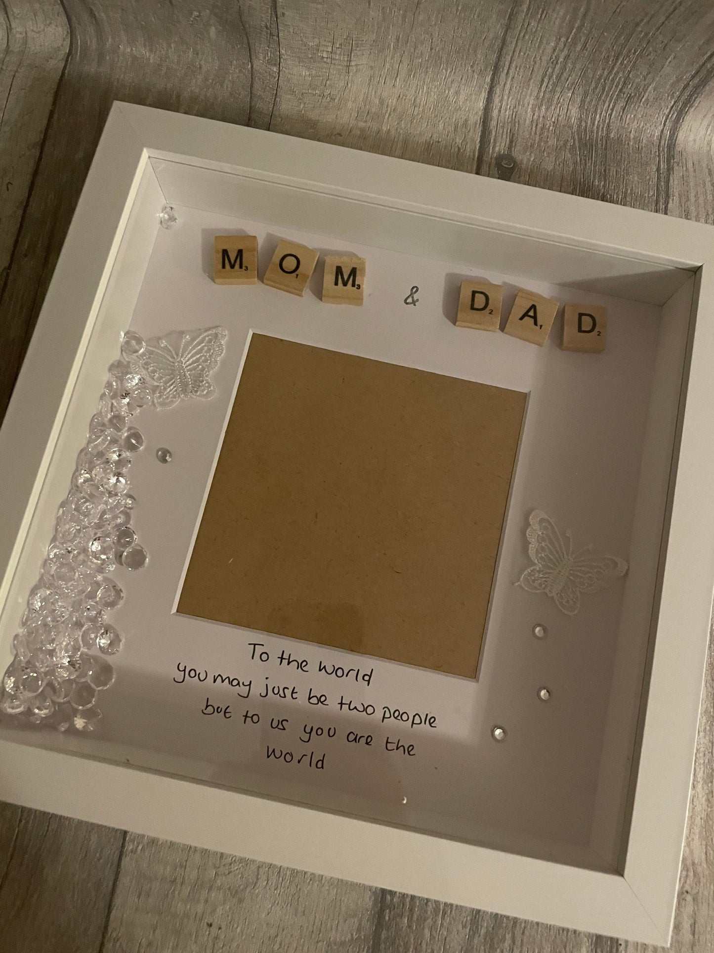 Mom and Dad Box, Mom and Dad gift, Personalised Mom and Dad Frame.