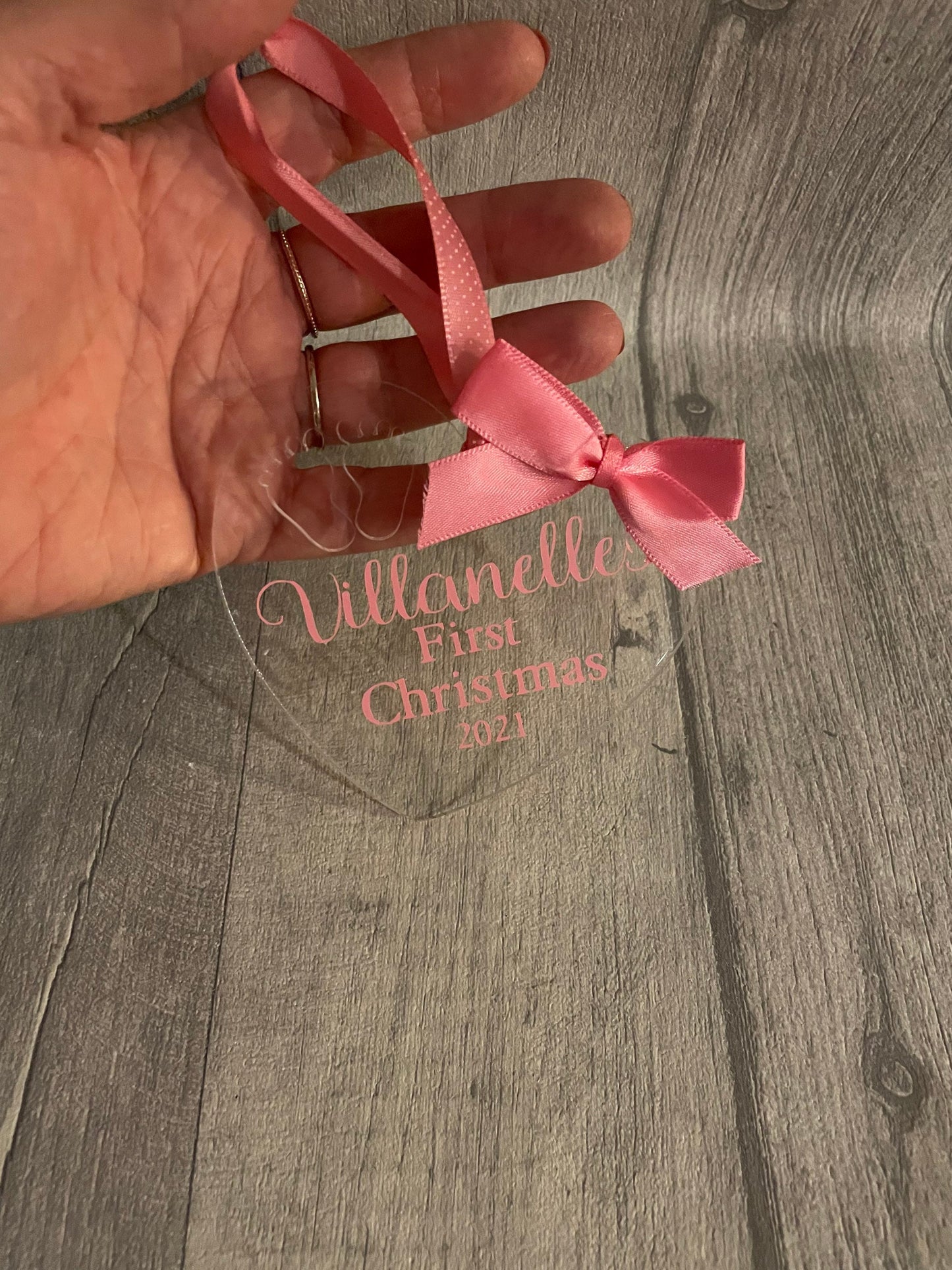 Personalised Baby’s first christmas bauble , christmas bauble, Christmas tree decoration