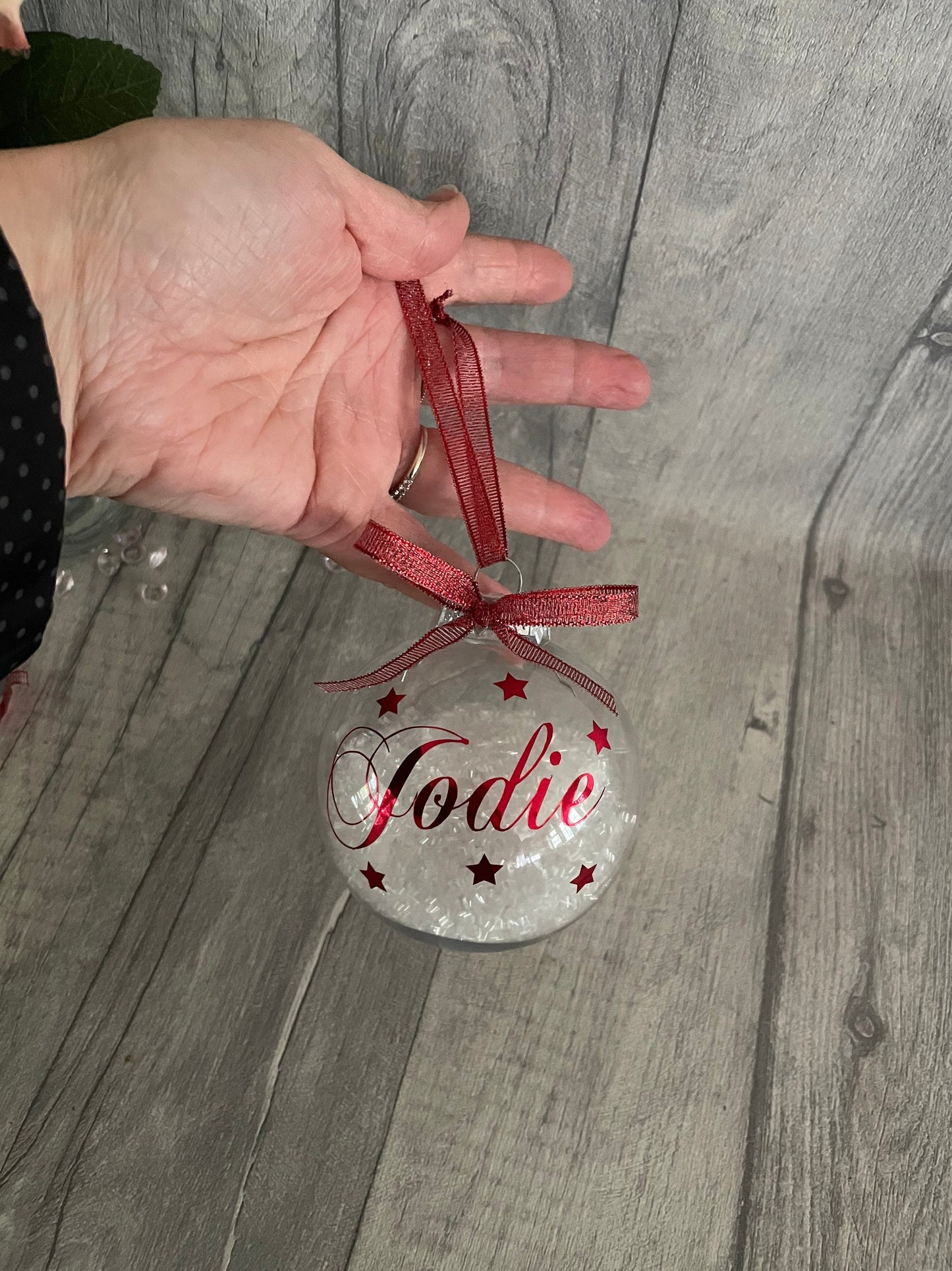 Personalised Name  bauble , christmas bauble, Christmas tree decoration