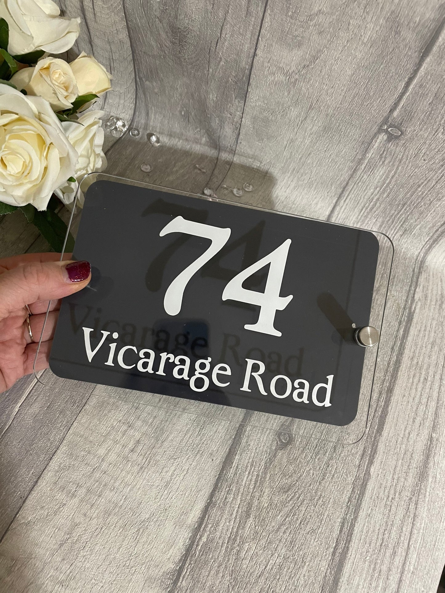 House sign, house number plaque,Modern house sign, contemporary house plaque