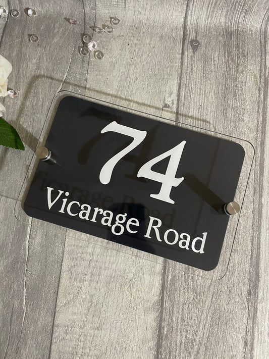 House sign, house number plaque,Modern house sign, contemporary house plaque