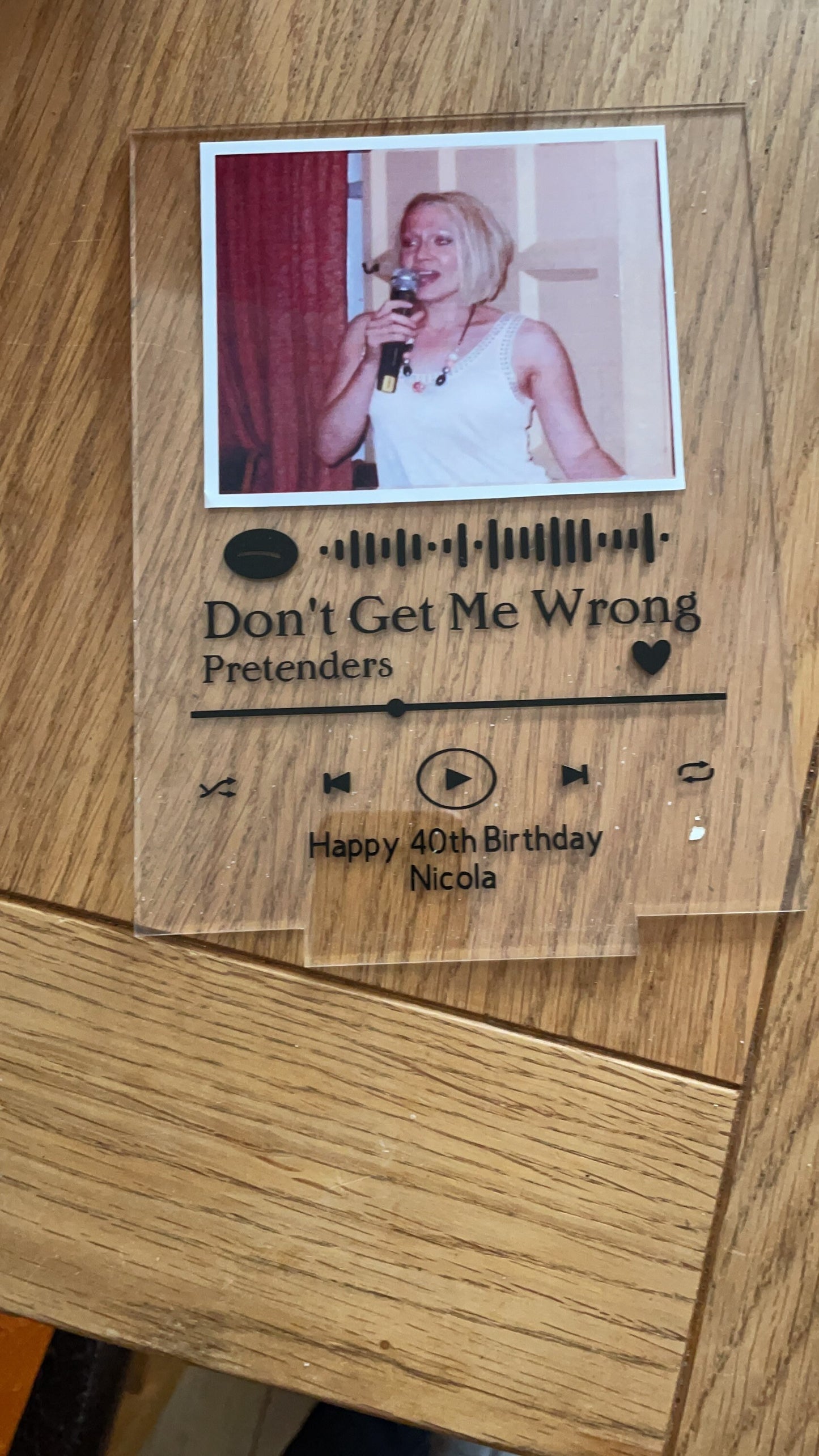 Personalised music plaque, Girlfriend gift, Boyfriend gift, Valentine’s Day present