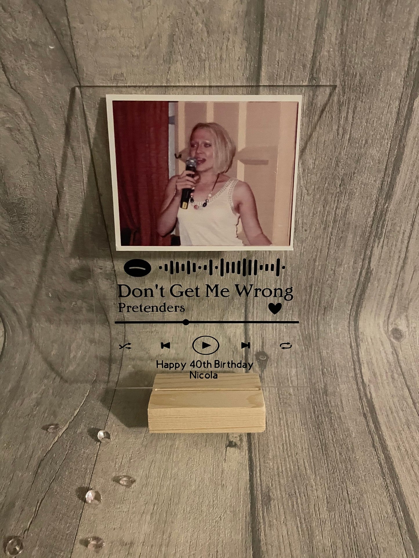 Personalised music plaque, Girlfriend gift, Boyfriend gift, Valentine’s Day present