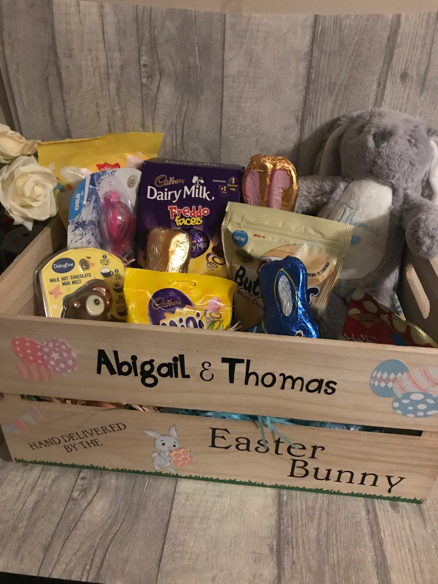 Easter crate, Wooden Crate, Easter box