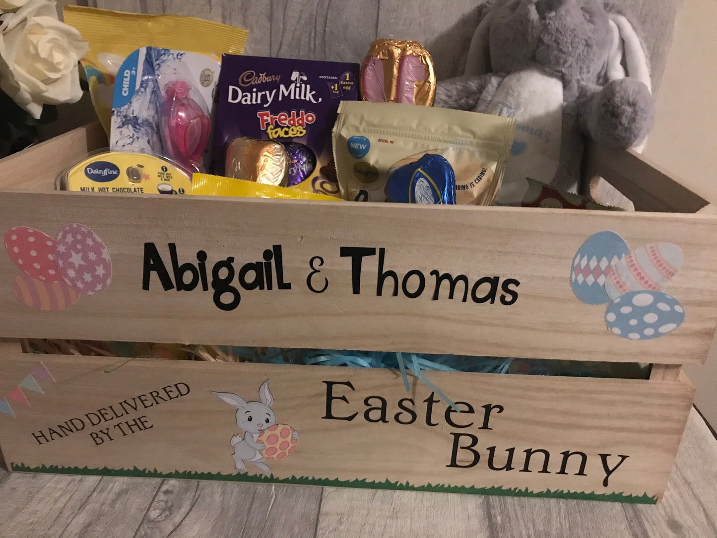 Easter crate, Wooden Crate, Easter box